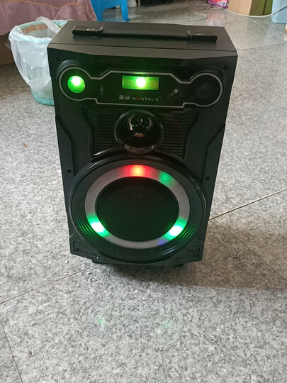 金正(nintaus)广场舞音响 led彩灯便携蓝牙户外移动拉杆音箱 8英寸大