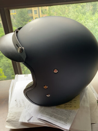 vecchio摩托车头盔男女复古盔机车盔冬季保暖安全帽玻璃钢舒适时尚双