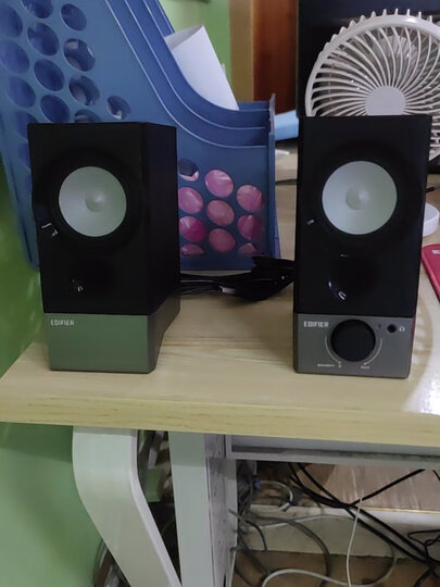 漫步者(edifier)r19u 木质纯音2.0迷你桌面音响 电脑音箱 黑色 晒单图