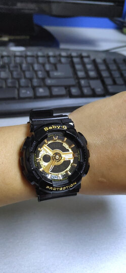 卡西欧(casio)ga-110/gma-s110:"很美啊,跟我之前买的黑金一样炫酷,我