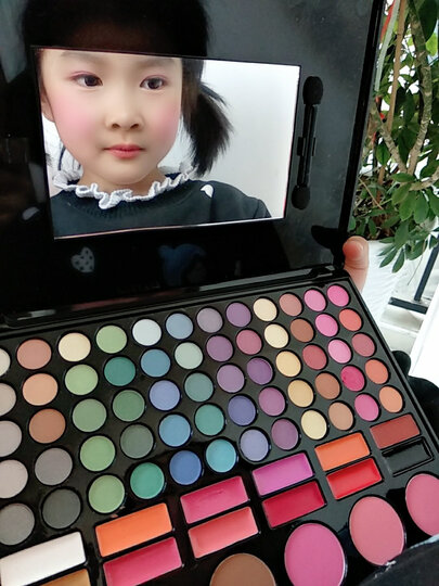 带修容眉粉 元旦晚会儿童舞台表演妆演出大地色哑光裸妆 78色眼影盘03