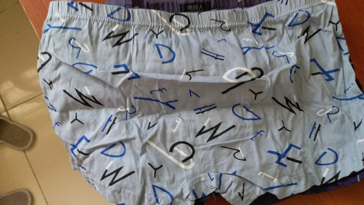 南极人 男士内裤男平角裤中腰男式纯棉四角裤u凸短裤头5条混色礼盒装