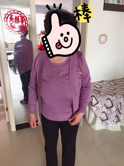 千秋诗(qianqiushi):"我母亲身高160,体重150斤,这个号码很合适!