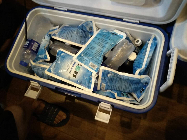 icers(艾森斯)pu保温箱药品胰岛素医用冷藏箱保鲜箱 40升 带背带温度