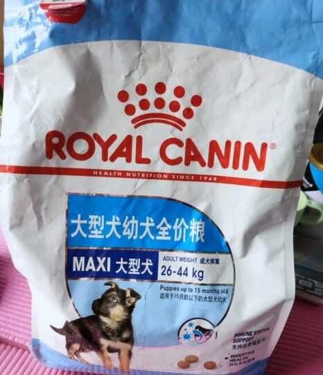 皇家狗粮 幼犬狗粮 幼犬奶糕 大型犬 maj30 通用粮 2-15月 4kg 晒单图