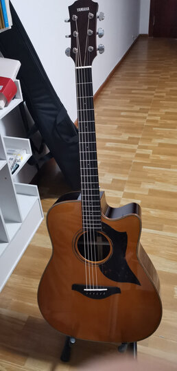 雅马哈吉他a1r ac1r单板a3r ac3r全单a5r进口民谣电箱弹唱木吉它