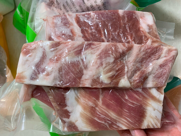 生鲜 猪牛羊肉  猪肉 熊氏牧场加拿大猪肋排片1000g整肉原切  熊氏