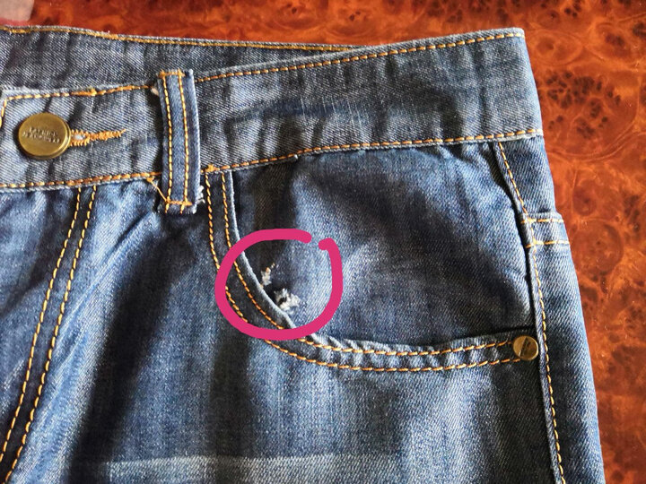 [晒单帖]质量太差,穿着才一个月就破了,褪色快,布