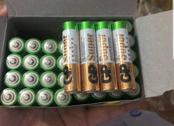 超霸(gp)5号碱性电池干电池40节装 适用于照相机/鼠标/玩具/剃须刀