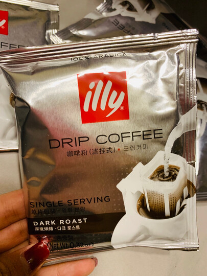 illy咖啡粉(过滤式/深度烘焙)45g:"一直听朋友推荐丽丽家的挂耳咖啡