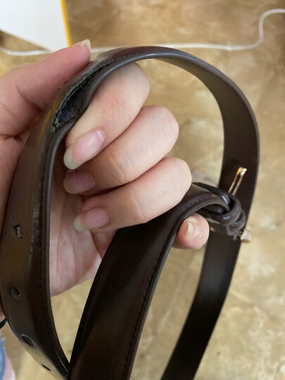 鄂尔玫瑰女士针扣皮带真皮时尚裙带日韩风格裤腰带女生带钻装饰裤带