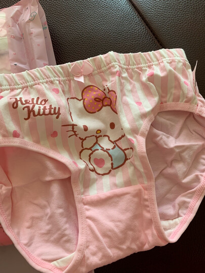 凯蒂猫(hello kitty)儿童内裤纯棉宝宝小女孩少女童6条装三角平角四角