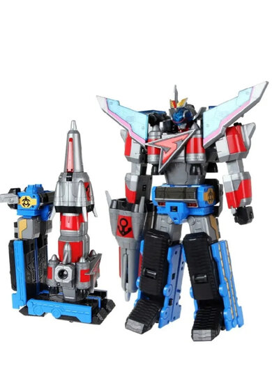 奥迪双钻 (auldey) 巨神战击队玩具 冲锋旋天爆裂战机王豪华版变形