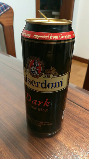 凯撒顿姆 德国进口啤酒 德国kaiserdom啤酒 纯麦黑啤酒500ml*24听多次