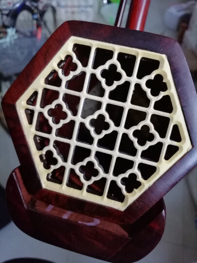 颂音坊 手工二胡 考级演奏小叶紫檀二胡乐器 龙头杆(书法盒) 晒单图