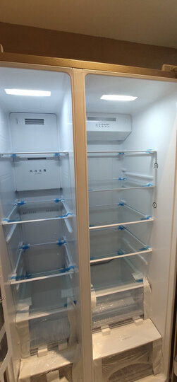 美的(midea)655升 对开门双门冰箱双变频风冷无霜一级能效节能省电