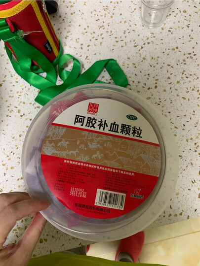 东阿阿胶 阿胶补血颗粒 30袋 补血 用于久病体弱,气虚血亏 补气血女