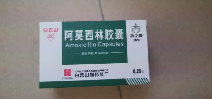 石药 阿莫西林胶囊 0.25g*20粒 晒单图