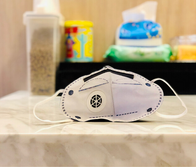 霍尼韦尔(honeywell) 口罩 kn95 靓呼吸 防尘 耳带式带阀牛仔蓝 男女