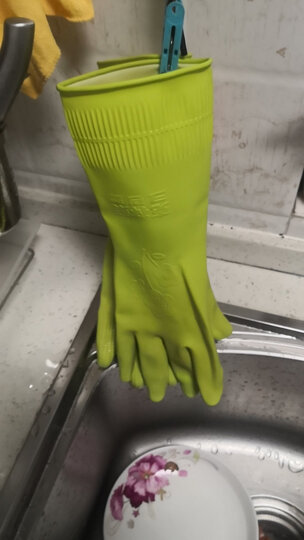 克林莱越南进口手套 彩色橡胶手套 清洁手套 家务手套 洗碗手套 小号