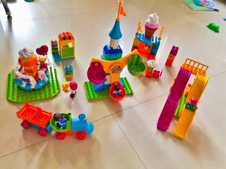 乐高(lego)积木 得宝10840 大型游乐园2-5岁 大颗粒早教儿童玩具 男孩