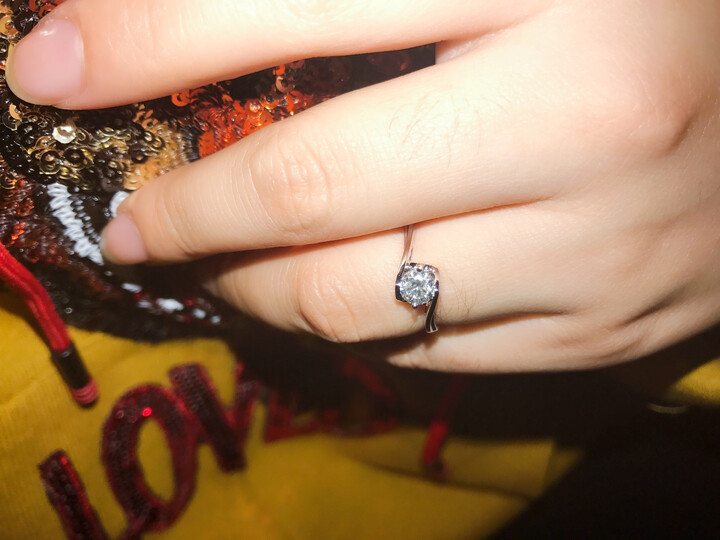 克徕帝(crd) 钻戒 女 18k金钻石戒指 克拉钻戒铂金钻戒婚戒女戒天使之