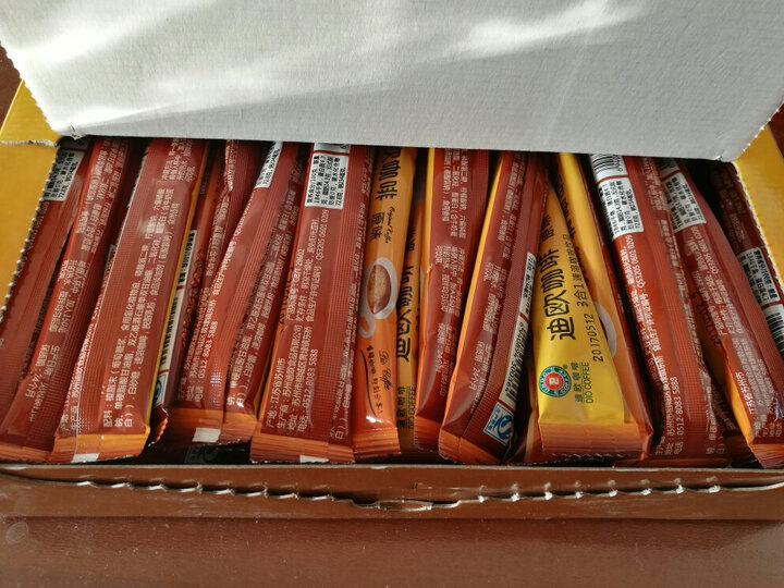 迪欧咖啡(dio coffee)三合一速溶咖啡 原味15克×48条×1盒 晒单图