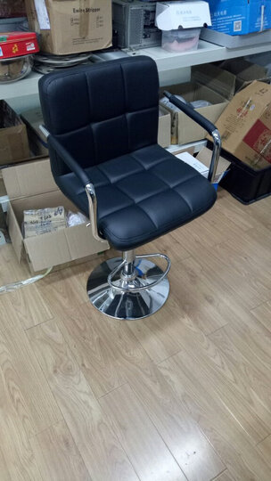 华恺之星 吧台椅凳子 可升降酒吧椅吧凳高脚椅 休闲椅带扶手接待椅子