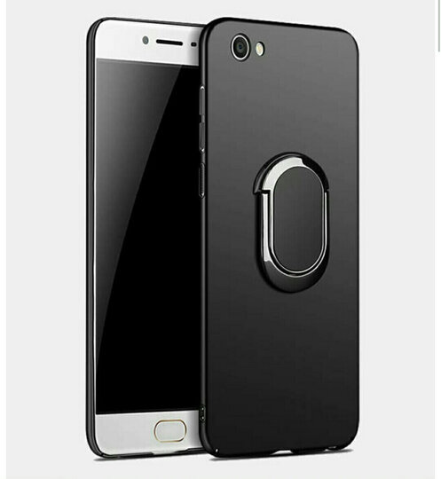 防摔保护套带支架 vivox7plus黑色 椭圆磁吸支架 钢化膜这个发错了