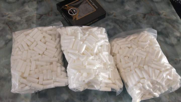 大角色 卷烟器棉芯过滤烟嘴海绵头可配合卷烟纸 手卷工具 7mm 500粒