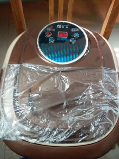 安尚足浴盆洗脚盆水电分离足疗盆自动恒温加热红光泡脚桶十二个滚轮