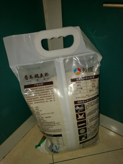 5kg  新良营养褐麦粉2.5kg 商品评价  第一次买这个面粉,原.
