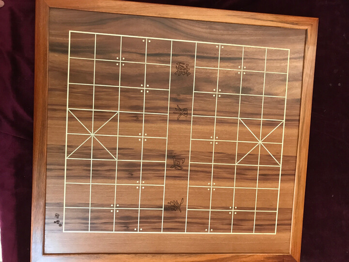 御圣 黑金檀实木包边棋盘象棋/围棋双面棋盘棋盘太好了 做工真心不错