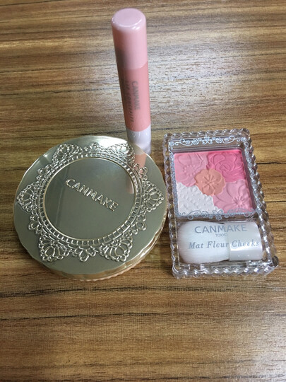 【官方正品】canmake/井田日本花瓣雕刻五色腮红 甜美花漾胭脂高光