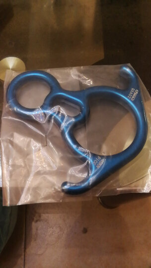 安索 户外牛角速降8字环高空作业八字环缓降器下降器保护攀岩装备