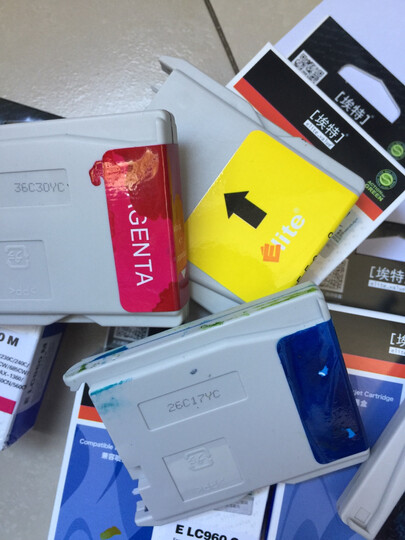 埃特(elite_value)e lc960 四色墨盒套装 (适用兄弟 mfc-3360c/fax