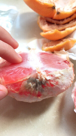 新奇士以色列 进口红西柚中果 6个装:"回来都没怎么看竟然全坏了,发霉