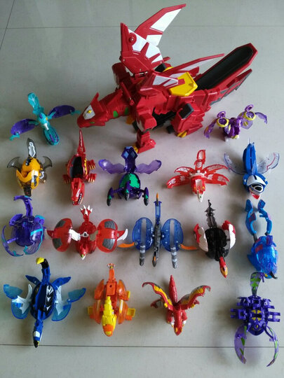 灵动创想(ldcx)爆兽猎人玩具儿童男孩爆丸自动变形蛋豪华爆变装 翔龙