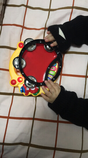 韩国冬己儿童幼儿园手拍铃玩具0-6-12个月婴儿手拍鼓手摇铃手拍鼓拍拍