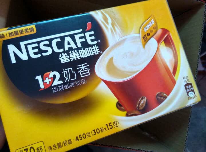 雀巢(nestle)咖啡 速溶 1 2 奶香 微研磨 冲调饮品 30条450g应该不错