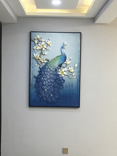 sixpoetry客厅装饰画现代简约壁画沙发背景画三联画别墅轻奢新中式