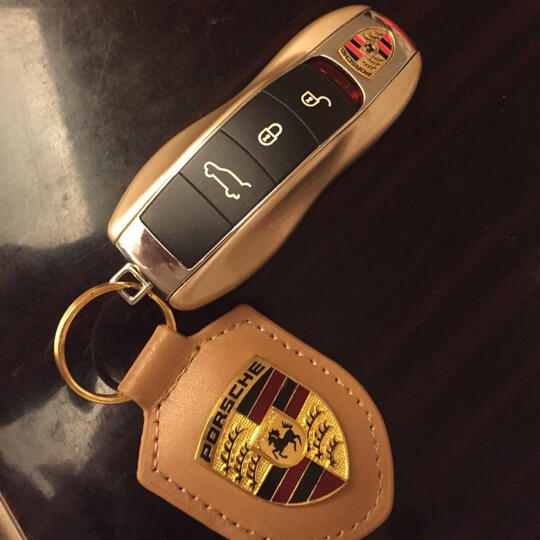 迪加伦 保时捷新卡宴帕拉梅拉钥匙套 macan 718专用 钥匙包钥匙保护壳