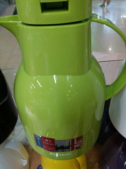 特美刻(tomic)保温壶 家用玻璃内胆热水瓶保温瓶暖瓶 绿色 1.