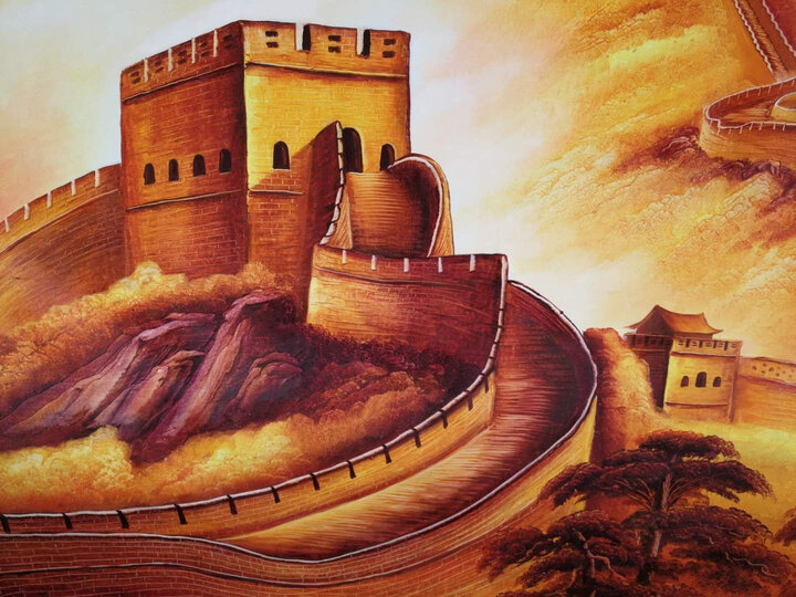 涌泉聚宝(yongquanjubao):"不愧是十几年画龄的画家,长城绘画的气势