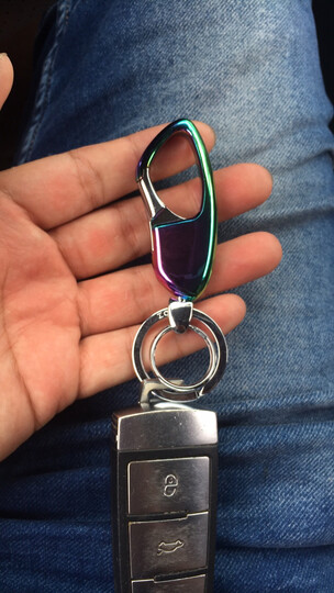 正牌(zobo)汽车钥匙扣子母双匙圈按压摘取式钥匙环 汽车挂饰 zb-926