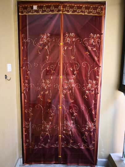 京东新品夏季布艺防蚊门帘高档磁性软纱门客厅家用免安装卧室加密纱帘