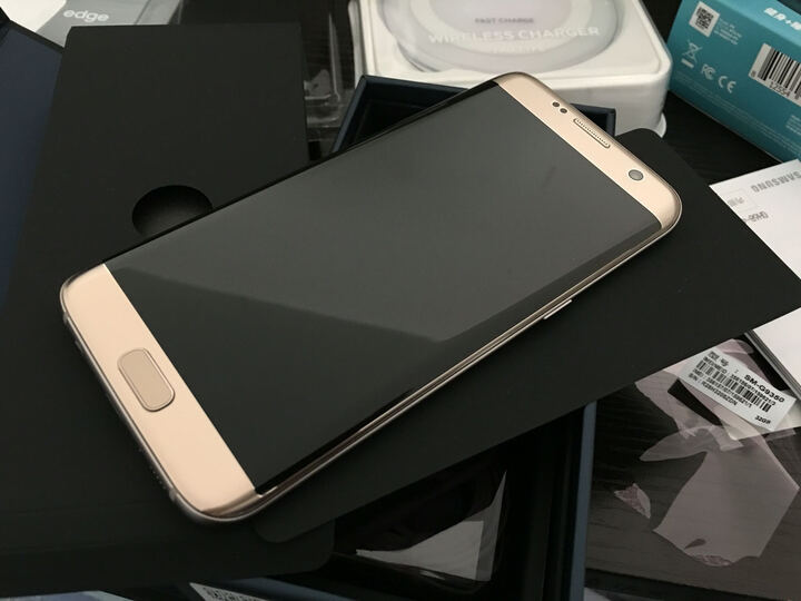 三星galaxy s7 edge(g9350)4gb 32gb 铂光金 移动联通电信4g手机 双卡