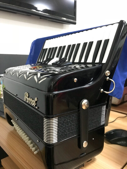 鹦鹉60贝司(yw823红色) 背带 手风琴包 晒单图