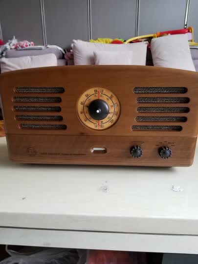 猫王收音机 r601猫王1 立体声电子管复古收音机手工原木蓝牙音箱音响