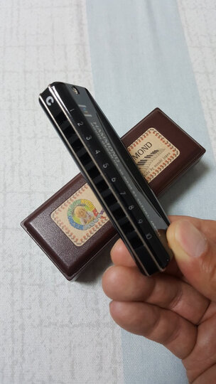 [晒单帖]太精致的小口琴啦!比我想象的还要小.回头.